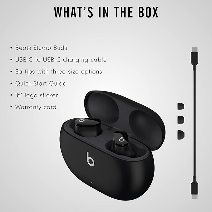 Beats Studio Buds with AppleCare+ for Headphones (2 Years) - Black