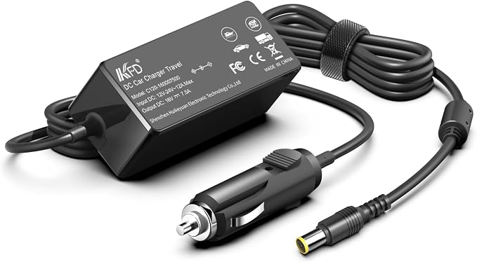 KFD Car Charger 12V-24V DC Adapter for Goal Zero Yeti 150/200X/400/400 Lithium/500X/1000/1250/1400/1500X/3000/ 3000X/6000X & Sherpa 50/100/100AC Portable Power Station Goal Zero Yeti Car Power Cord
