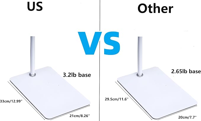 80"-31" Tall White Floor Holder Stand Mount for Security Cameras, 3.2lbs Base,Height Adjustable 31.5-80",Compatible with Baby Camera Monitor/Security Cameras/Pet Camera