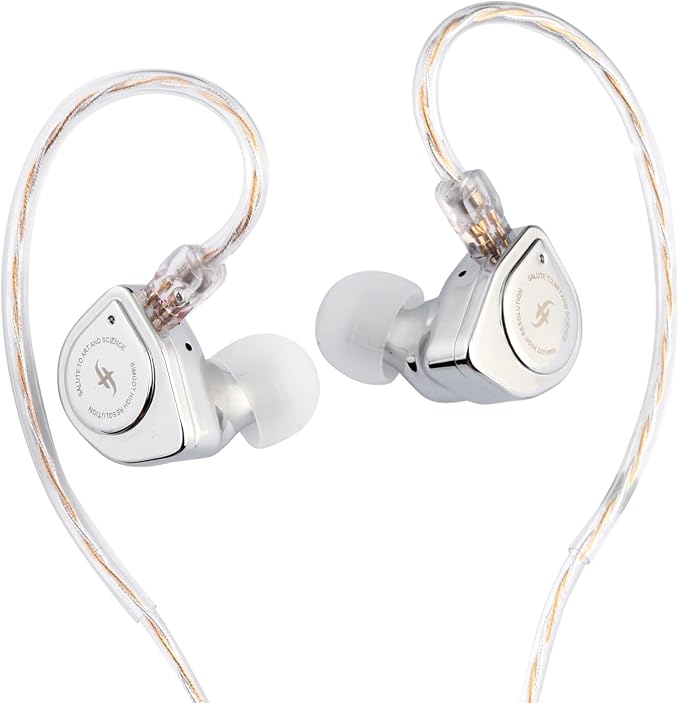 Linsoul SIMGOT EW200 10mm SCP Diaphragm Dynamic Driver in-Ear Earphones with All Metal Body, Detachable 0.78mm 2pin Silver-Plated OFC Cable for Audiophiles Musicians (EW200 Without Mic)