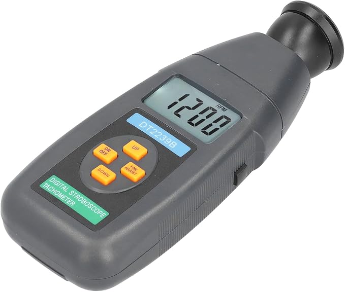 Handheld Digital Stroboscope Tachometer Non-Contact RPM Meter for Engine Motor Testing Industrial Use