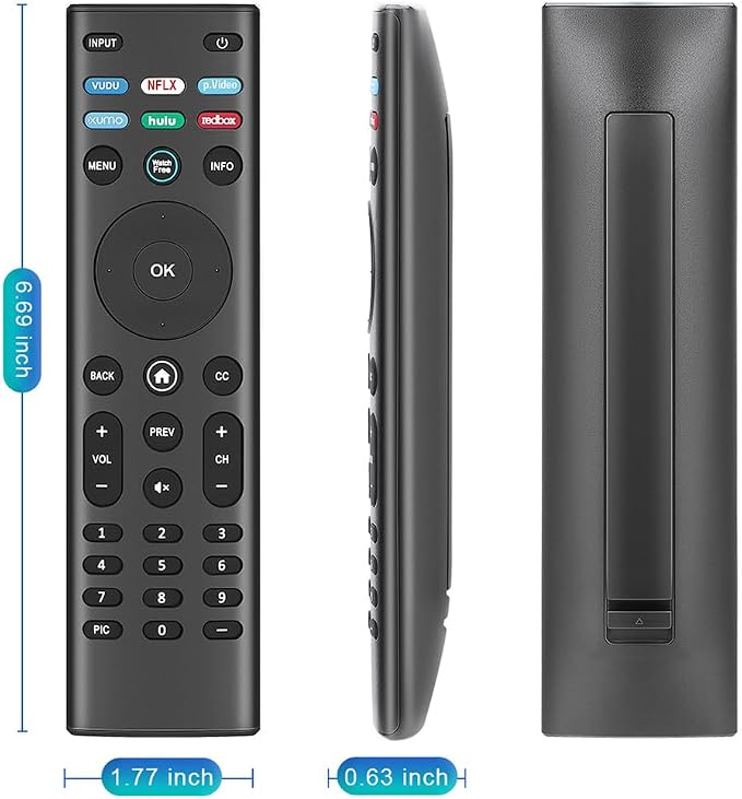 for VIZIO-Smart-TV-Remote-Control, Universal Replacement XRT140 for VIZIO All LED LCD HD 4K UHD HDR Smart TVs