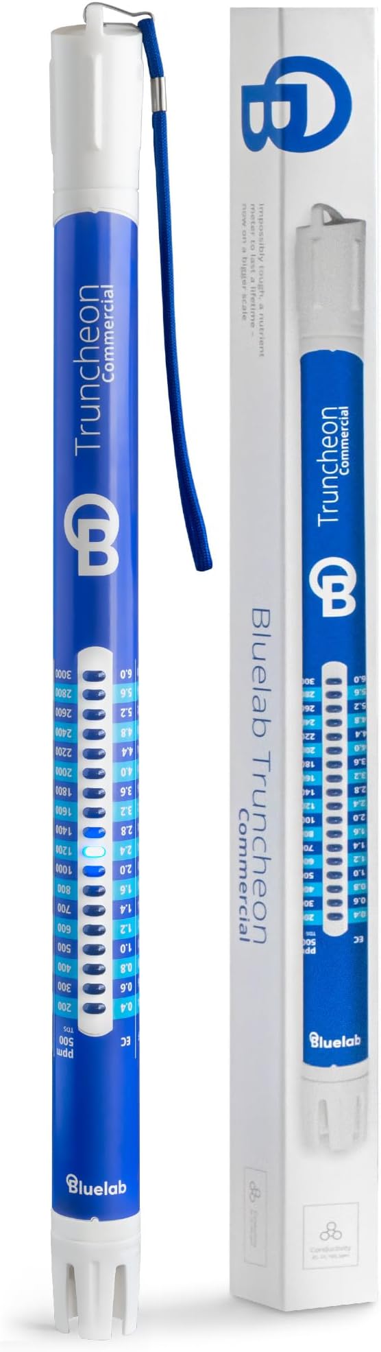 Bluelab TRUNCOMV2 Commercial Truncheon Nutrient Meter with Increased Measurement Range, Digital Conductivity (TDS, EC, ppm 500, ppm 700, CF) Tester in Water, Tool for Hydroponic System and Plant Grow