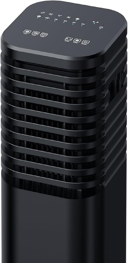 Windowless Air Conditioner, Swamp Cooler with 4 Modes & 3 Speeds, 15H Timer for Smart Auto-off, 2-Gal Tank for 20H Cooling, Remote, 120ยฐ Oscillating Portable Air Conditioners No Hose Needed