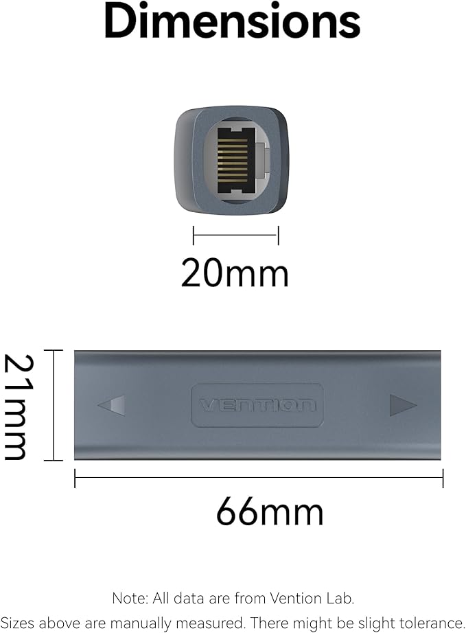 VENTION starlink Cable Coupler for Starlink Gen 3, IP68 Waterproof Connector,Extension to RJ45 Cable Compatible for Starlink Ethernet Adapter Gen 3/Mini Dish and Router,Support Cat6 Cable-4PCS