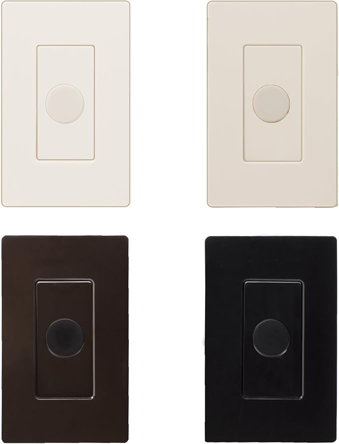 OSD Audio 100W Sleek, Modern, Minimalist Design in Wall Volume Control, Rotary Knob White Impedance Matching SLK100