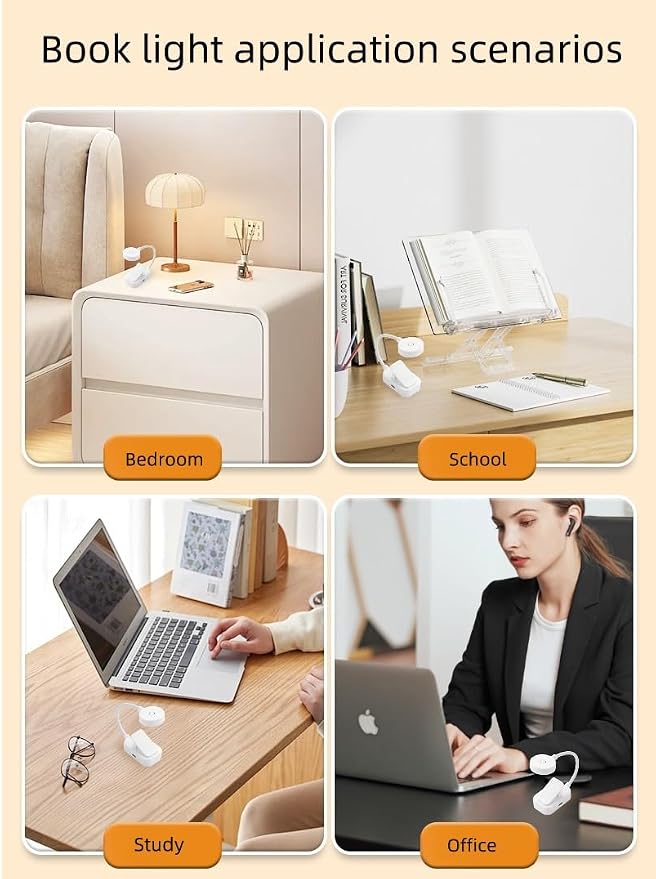16 Pack Book Light Bulk for Reading in Bed, 3 Color Temperature Reading Light,Adjustable Brightness,Clip on to Book for Reading at Night (Multi-Colored, 16 Pack)