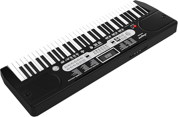 61 Keys Piano Keyboard Set, Electronic Digital Piano with Built-In Speaker Microphone, Portable Keyboard Gift Teaching for Beginners, Electric Piano for Birthday Gift