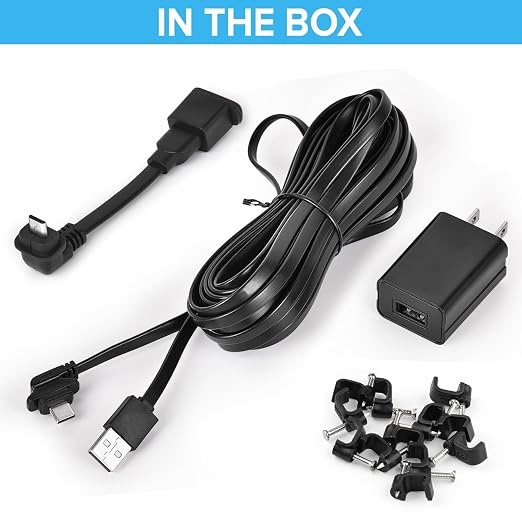 Weatherproof 30ft/9m Power Cable for Blink Outdoor 4 (4th Gen), Blink Outdoor/Indoor (3rd Gen)&Blink XT/XT2, Flat Extension Charger Cable with Adapter, Including Extra Type C to Micro USB Adapter