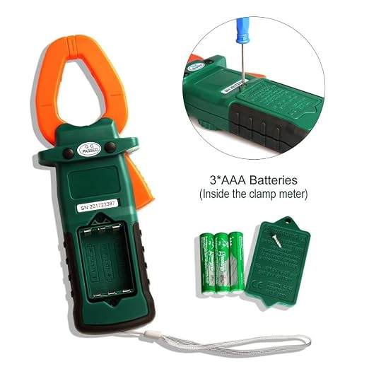 Auto Ranging Digital Multimeter TRMS 6000 with Battery Alligator Clips Test Leads AC/DC Voltage/Account,Voltage Alert, Amp/Ohm/Volt Multi Tester/Diode (38B)