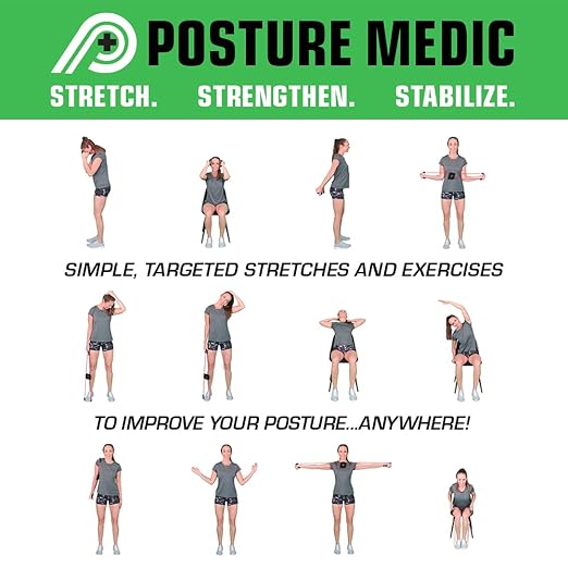 PostureMedic Original Strength Dynamic Posture Corrector for Men & Women – Active Resistance Training System for Back, Neck & Shoulder Pain Relief – Strengthen Muscles & Improve Alignment - Size L (Yellow)