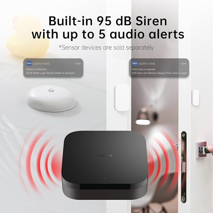 Aqara Smart Home Hub M3 for Advanced Automation, Matter Controller, Thread Border Router, Features Zigbee, Bluetooth, Wi-Fi, PoE, IR, Supports Apple HomeKit, Alexa, SmartThings, Home Assistant, IFTTT