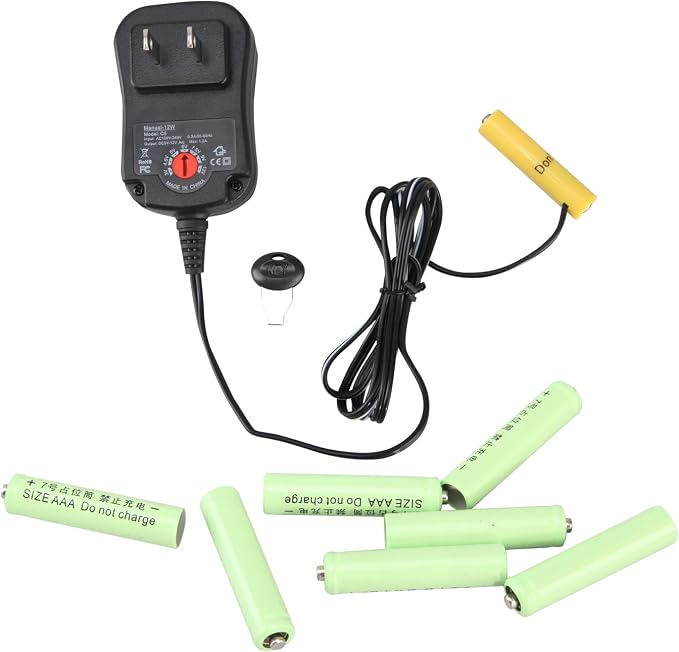 Adjustable AC Power Supply Adapter for AAA Battery Replace DC Plug (AAA)