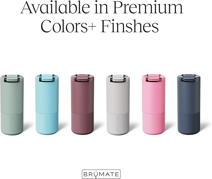BrüMate Strova 18oz 100% Leakproof Insulated Coffee Mug | Ceramic-Lined Interior | Built-In Silicone Sleeve for Travel | Locking Flip Lid (Matte Black)