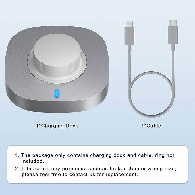 Charger Compatible with Ring Gen 4 Size 13, Fast Charging Dock with USB-C Cable (Not Compatible with Ring Gen 3)