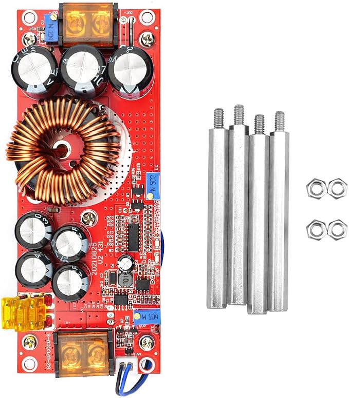 1800W Boost Converter,Aideepen 40A DC-DC Boost Car Step-up Power Supply Module Adjustable Voltage Converter 10-60V to 12-90V