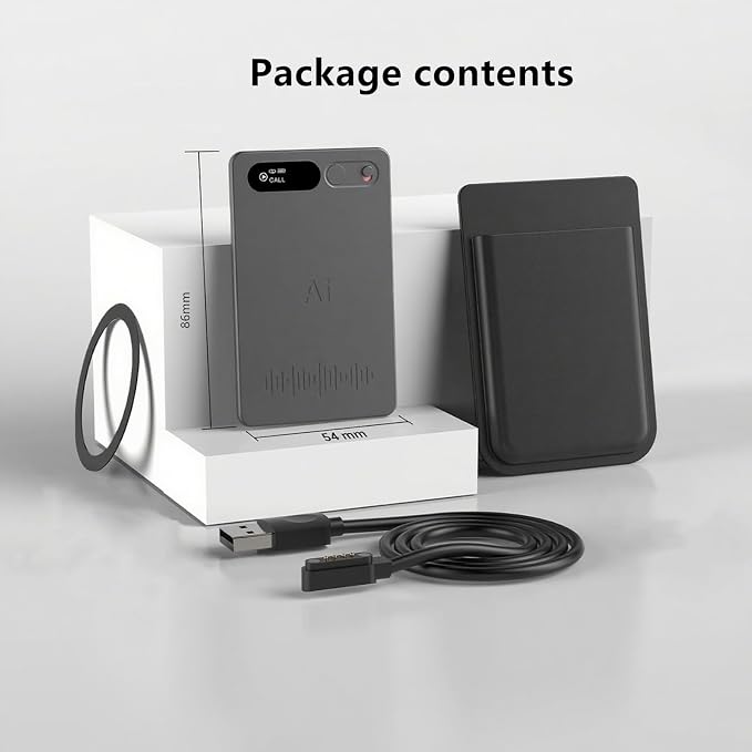 VEXAL AI Voice Recorder, 64GB Digital Voice Recorder | 360° Microphone, Voice Activated, For Meeting, Lecture, Interview, Noise Reduction, Long Battery Life