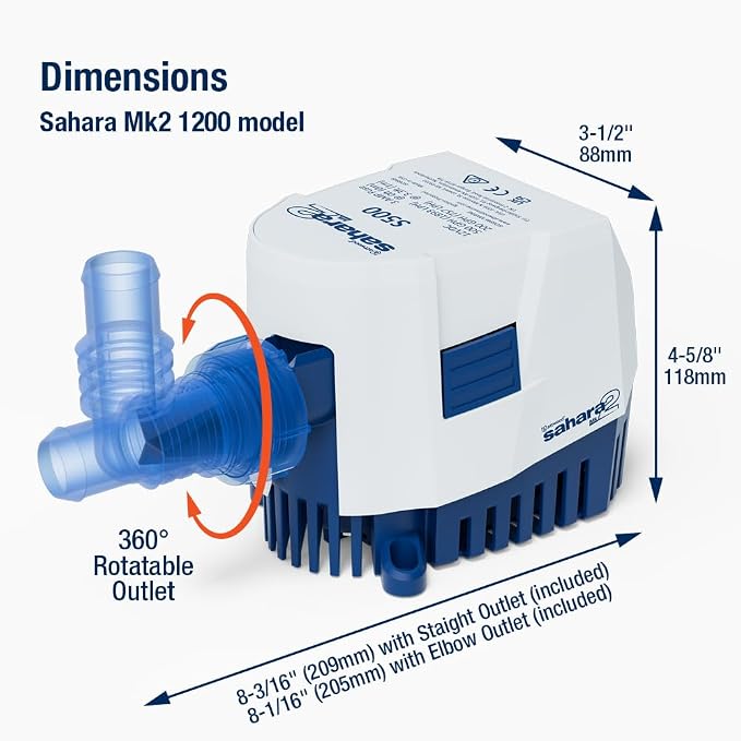 Attwood Sahara MK2 Automatic Bilge Pump