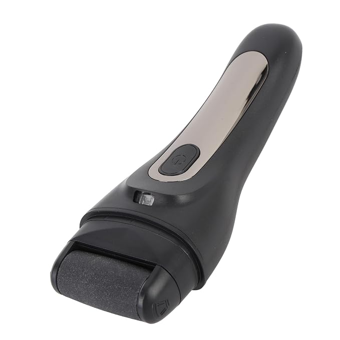 Electric Callus Remover Powerful Motor Electric Foot File Complete Accessories Cordless Use for Home Use (Black)