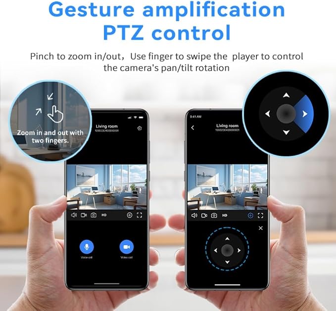 Indoor Home Security Camera,Dual-Band(5G/2.4G) Pet Dog Camera,Two Way Video Camera with 4.3" Screen,Nanny cam,Monitor for Baby/Elder/Nanny/Dog/pet with Phone App Dome Camera