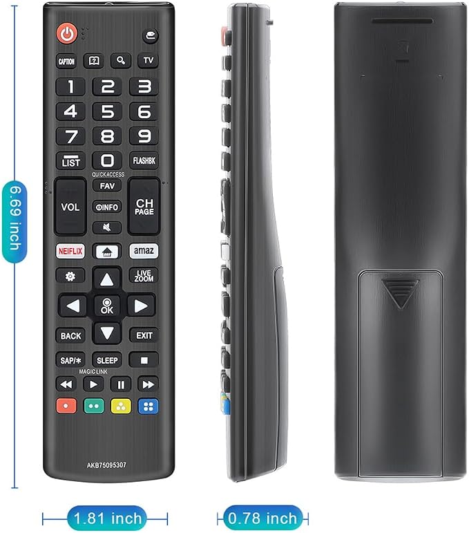 Universal for LG-TV-Remote-Control-Replacement, Compatible with All LG Smart TVs (AKB75095307)