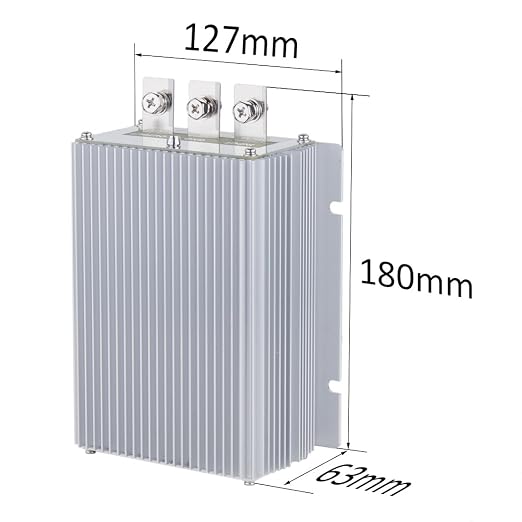 uxcell Voltage Converter Regulator DC 24V to DC 12V 60A 720W Truck Power Transformer
