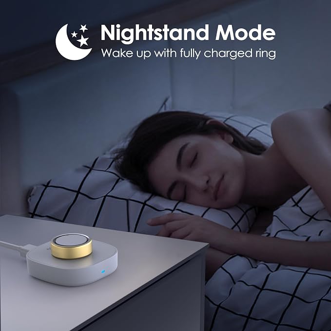 4 in 1 Charger for Oura Ring Gen 4 (Oura Charger NOT Included), Fast Magnetic Wireless Charging Station for iPhone, Apple Watch, AirPods, Samsung Galaxy (White Oura Charger Size 8)