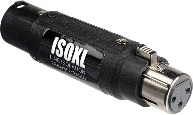 Whirlwind ISOXL Line-Level Isolation Transformer, 3-Pin XLR Male/Female Connectors