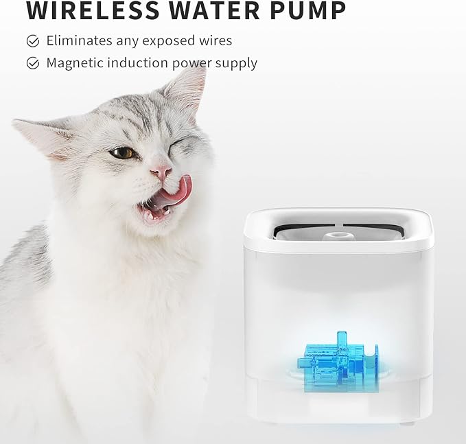 PETKIT YumShare Dual Hopper Automatic Pet Feeder for Cats and Dogs, 1080P Camera Smart Cat Dog Feeder with Night Vison and 2-Way Audio, 1.85L Wireless Pump Cat Water Fountain