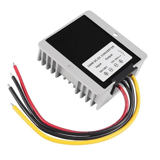 DIANN DC Voltage Reducer Converter DC 36V/48V to 12V 20A Automatic Step Down Up Voltage Regulator Power Converter Waterproof Module Transformer for Golf Cart Club Car