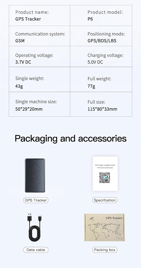 Mini GPS Tracker for Vehicles,Portable Real Time Magnetic GPS Tracking Device for Car, Full Global Coverage Location Tracker for Kids,Dogs,Trucks/Person,No Subscription Required/No Monthly Fee