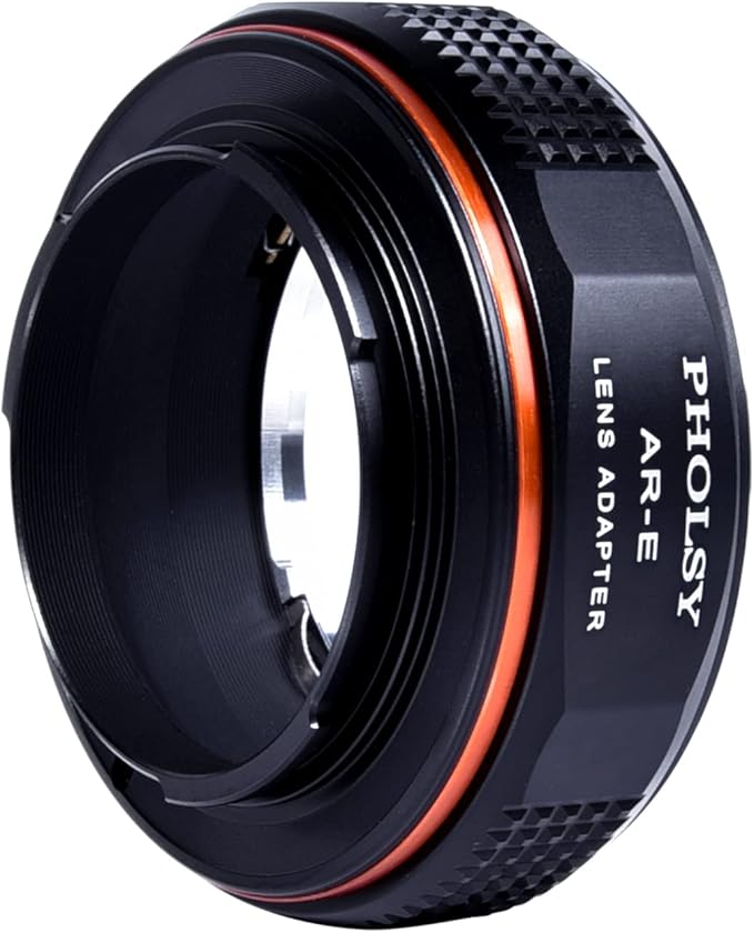 PHOLSY Lens Mount Adapter Compatible with Konica AR Lens to E Mount Camera Body Compatible with Sony a1 a9ii a7S iii/ii a7R v/iv/iii/ii a7C a7 iv/iii/ii a6600 a6500 a6400 a6300 a6000 ZV-E10 NEX etc.