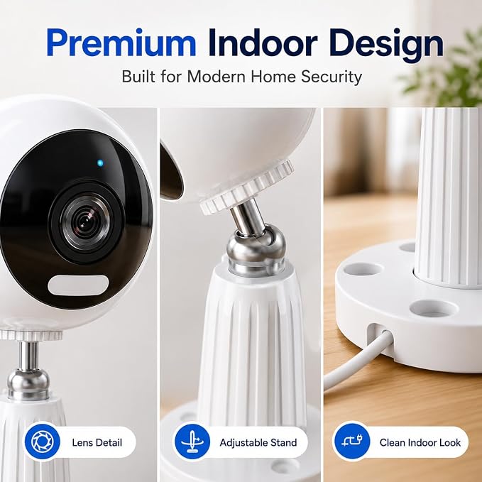 Cameras for Home Security, 3MP Security Camera Indoor Outdoor with Motion Detection, Color Night Vision, 5G/2.4G WiFi, 2-Way Audio, Baby Monitor, Pet Camera, Plug-in WiFi Camera, SD/Cloud