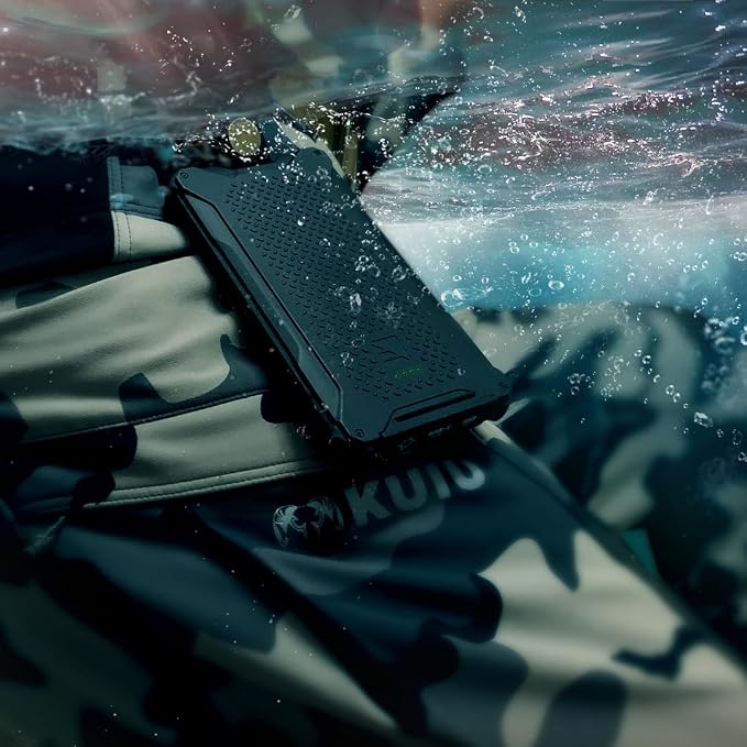Dark Energy Poseidon Pro Indestructible Portable Charger | 10,000 mAh High Capacity | Fast Charging USB-C and USB-A Ports, Ultra-Durable Armor Flex, IP68 Waterproof, Made for Adventures Off The Grid