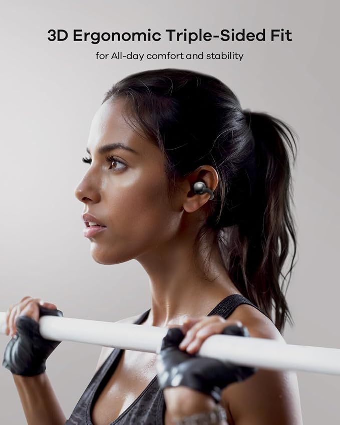 TALIX Ultra Open Ear Earbuds X6, Clip-On Headphone with Directional Sound, Ultra-Light Comfort Fit, Bluetooth 5.4 Wireless Earbuds, 26H Playtime, Spatial Sound, for Running, Workout & Daily Use(Blue)