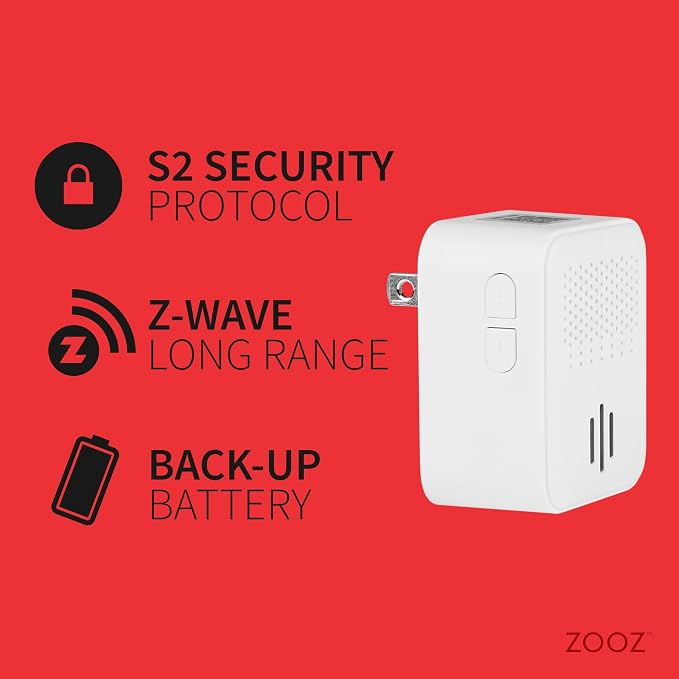 Zooz Z-Wave Long Range Smart Siren & Chime ZSE50 800LR (Z-Wave Hub Required) | Works with Z-Box, Home Assistant, Hubitat, and HomeSeer