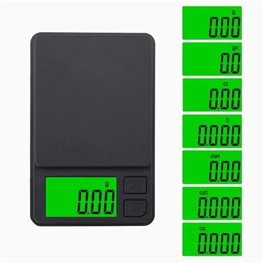 Luggage Weight Scale, 4pcs Precision Pocket Scale 1000g 0.1g Digital Food Jewelry with Backlight LCD Mini Scale for Travel,Hand Scale(0.01g 500g)