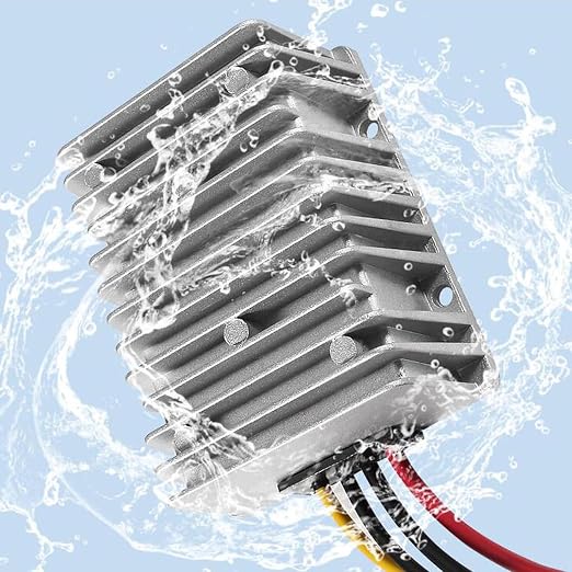 DIANN DC Voltage Reducer Converter DC 36V/48V to 12V 10A Automatic Step Down Up Voltage Regulator Power Converter Waterproof Module Transformer for Golf Cart Club Car
