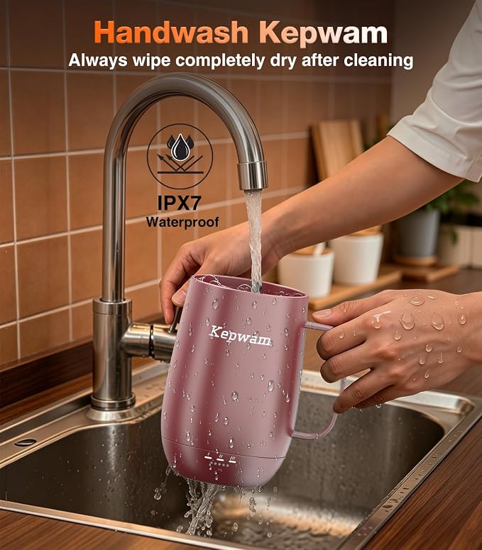 Kepwam Smart Heated Coffee Mug T2-Plus, 20oz Rechargeable Self Heating Coffee Mug with 8-Hour Battery & Temp Control, Perfect Coffee Warmer Gift for Men Women