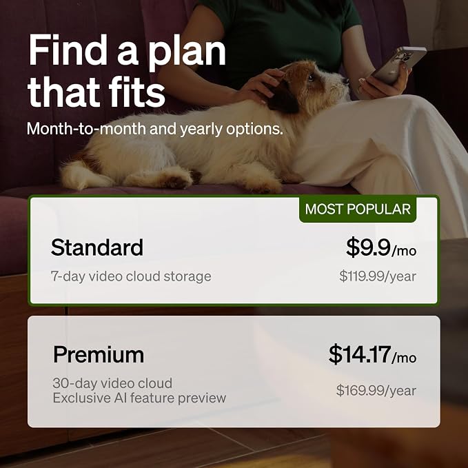 PETLIBRO Cat & Dog Camera with Multi-Pet Recognition, Individual Timelines, Activity Tracking, Smart Summaries, Indoor AI Pet Camera