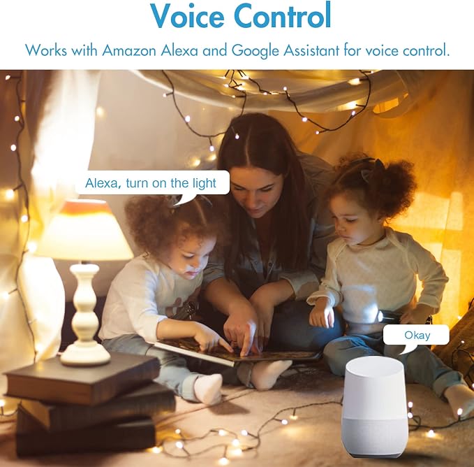 Micmi WiFi Light Switch, Alexa & Google Home Compatible, Timing Function, 3 Gang Smart Touch Switch
