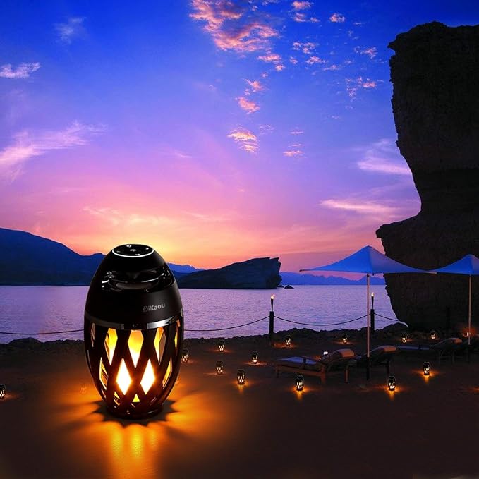 DiKaou Gifts for Men, Him, Outdoor Bluetooth Speaker, Unique Gifts for Him Dad, Wireless Speaker Waterproof with Torch Light, BT5.0 with HD Audio and Enhance Bass, Birthdays Gifts for Men Her Women