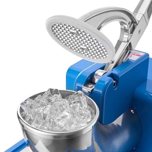 VEVOR 110V Commercial Ice Crusher 661LBS/H, ETL Approved 300W Electric Snow Cone Machine with Dual Blades, Stainless Steel Shaved Ice Machine with Safety On/Off Switch for Family, Restaurants, Bars