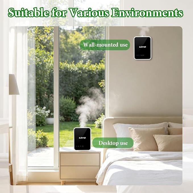 Smart Waterless Essential Oil Diffuser- HVAC System,2200 Sq.Ft Whole House & Aromatherapy Diffuser,App Control,400mL Hotel Collection Diffuser,Customisable Operating Modes for Office Home Large Room