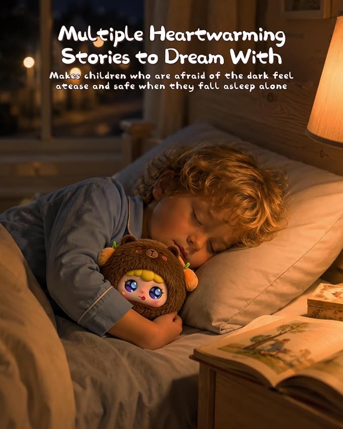 AI Smart Stuffed Animals Kids Toys ChatGPT, Multilingual Companions, Interactive Learning Assistant & Memory Trainer, Emotional Support Plush AI Pet, Voice Conversation, Expressive LED Eyes