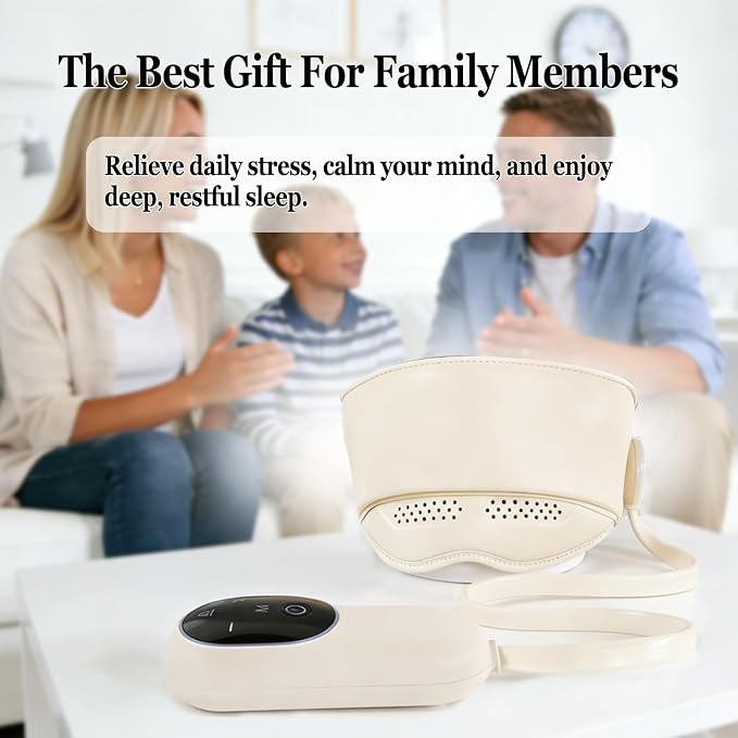 Head Massager with Heat,Head Massager for Headaches,Electric Rechargeable Head and Eye Massage Tool,6 Airbag Massage Zones,3 Heat Levels,4 Massage Modes