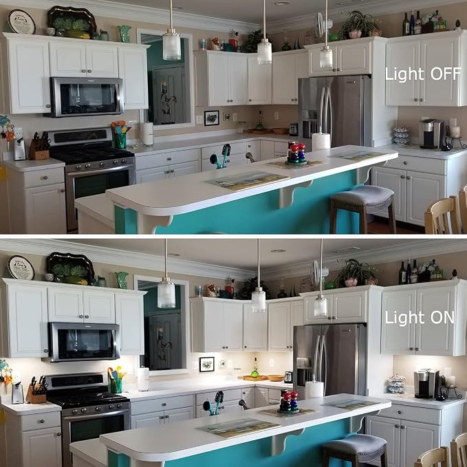 Litever Under Cabinet LED Lighting Kit Dimmable by AC Wall Dimmer. Plug in or Hardwired LED Driver. Super Bright Linkable Light Bar for Kitchen Cabinet Counter Shelf. 35W 2000 Lumen. Daylight 5000K