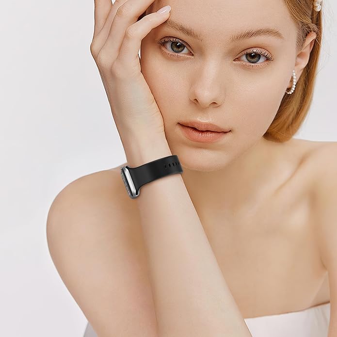 16+16 Pack Band and Case Compatible with Apple Watch Band 46mm 45mm 44mm 42mm 41mm 40mm for Women Men, Watch Band Organizer, Screen Protector Case for iWatch Series 11 10 9 8 7 6 5 4 SE