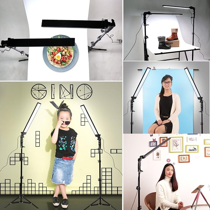 180 LED Light Photography Studio LED Lighting Kit Adjustable Light with Stand Tripod and Bag Photographic Video Fill Light