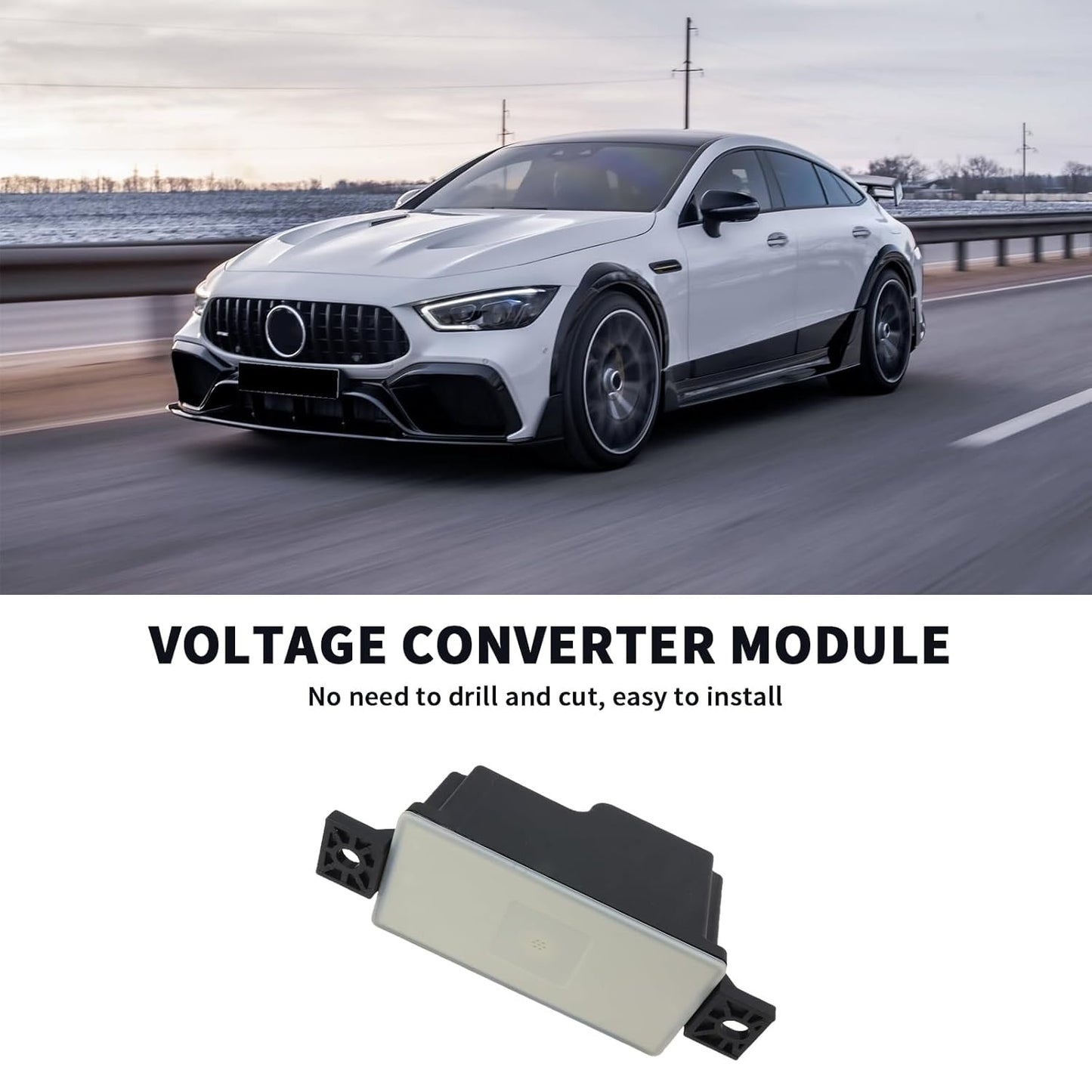 Voltage Converter Module Auxiliary Battery for Mercedes for Benz C300 C43 AMG E400 GLC250 S500 S65 AMG Replacement # 2054400073 2059052809 2059053414